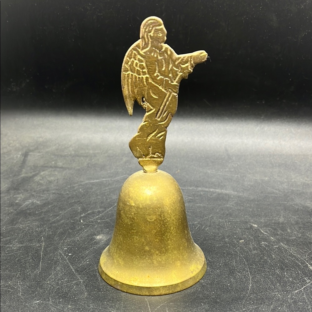Brass Angel Decorative Bell - Home Art Accent